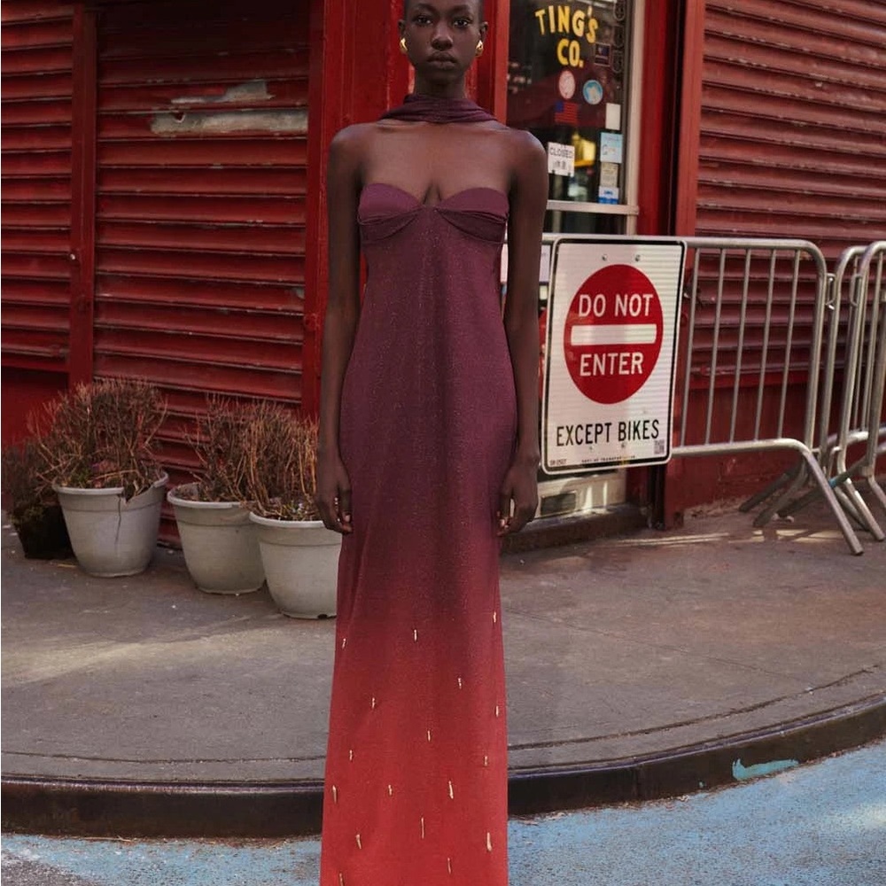 Baobab Collection Strapless Ombre Dress